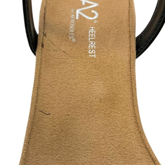 A2 by Aerosoles Fruit Cake Wedge Sandal Black/Cork US Women's 9M - Picture 8 of 8